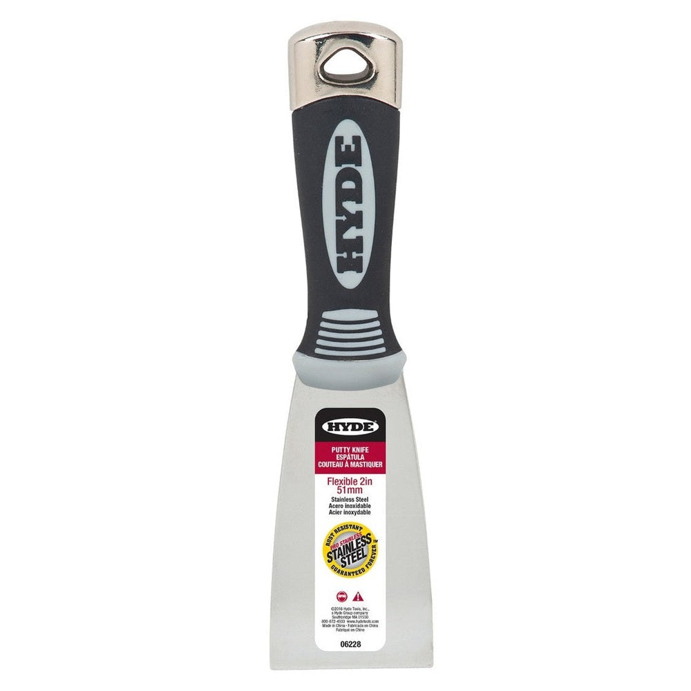 Hyde Tools 06228 2" Flexible Pro Stainless Putty Knife