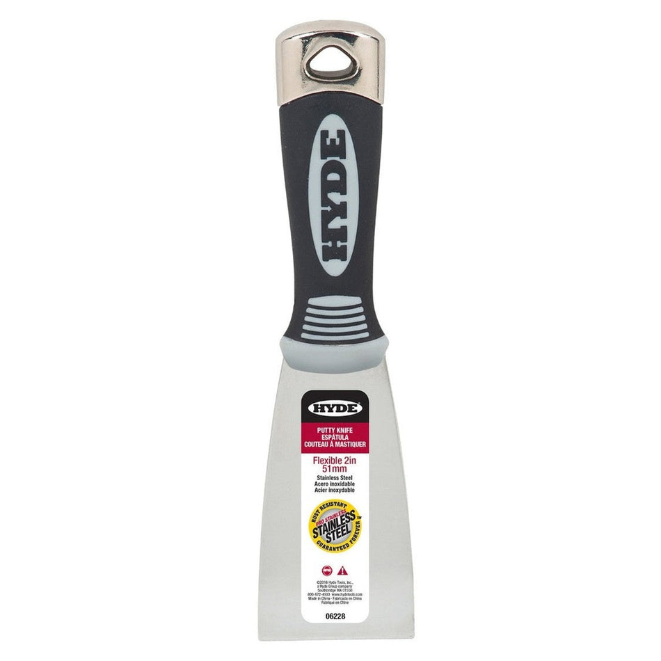 Hyde Tools 06228 2" Flexible Pro Stainless Putty Knife