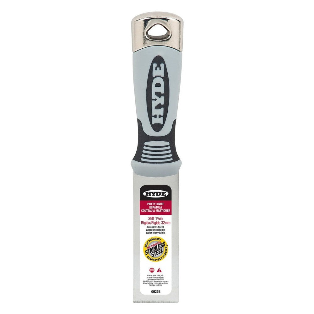 Hyde Tools 06258 1-¼" Stiff Pro Stainless Putty Knife