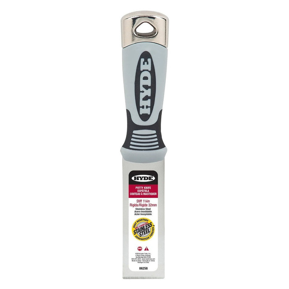 Hyde Tools 06258 1-¼" Stiff Pro Stainless Putty Knife