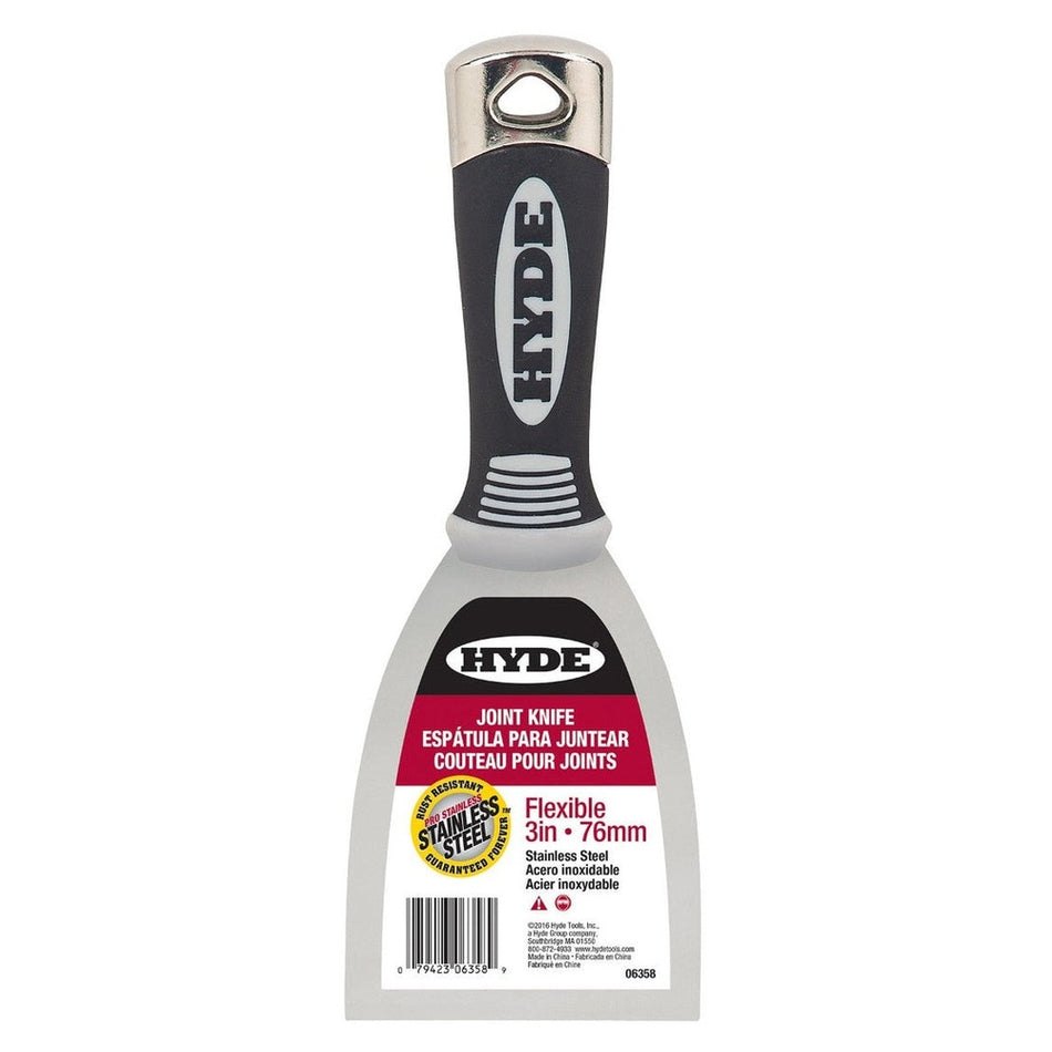 Hyde Tools 06358 3" Flexible Pro Stainless Joint Knife