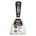 Hyde Tools 02600 4" Extra Heavy-Duty Stiff Black & Silver Chisel Scraper