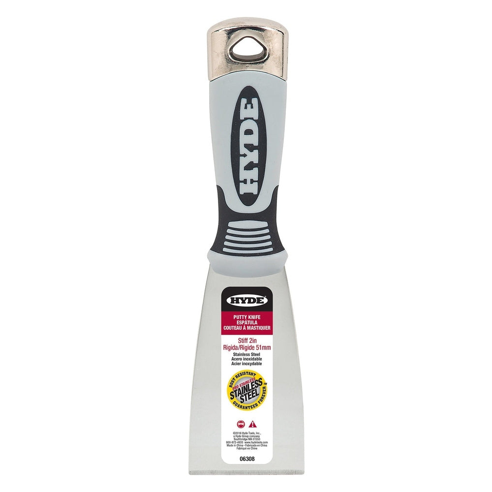 Hyde Tools 06308 2" Stiff Pro Stainless Putty Knife