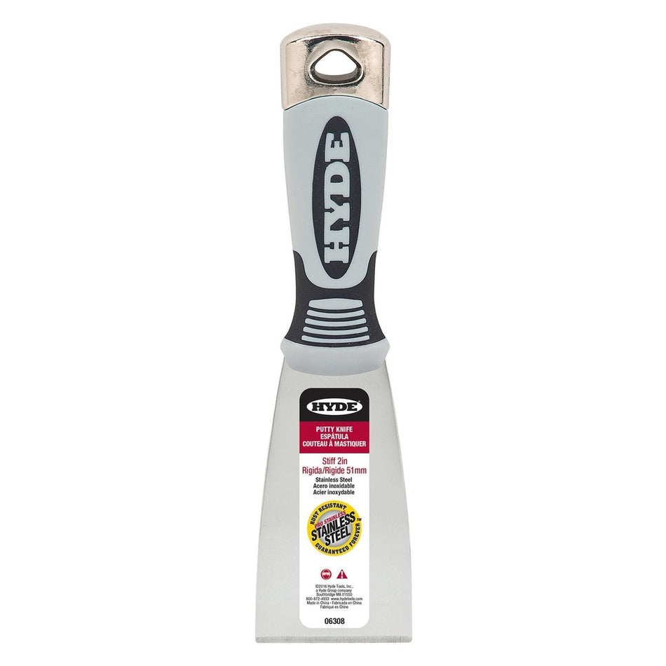 Hyde Tools 06308 2" Stiff Pro Stainless Putty Knife
