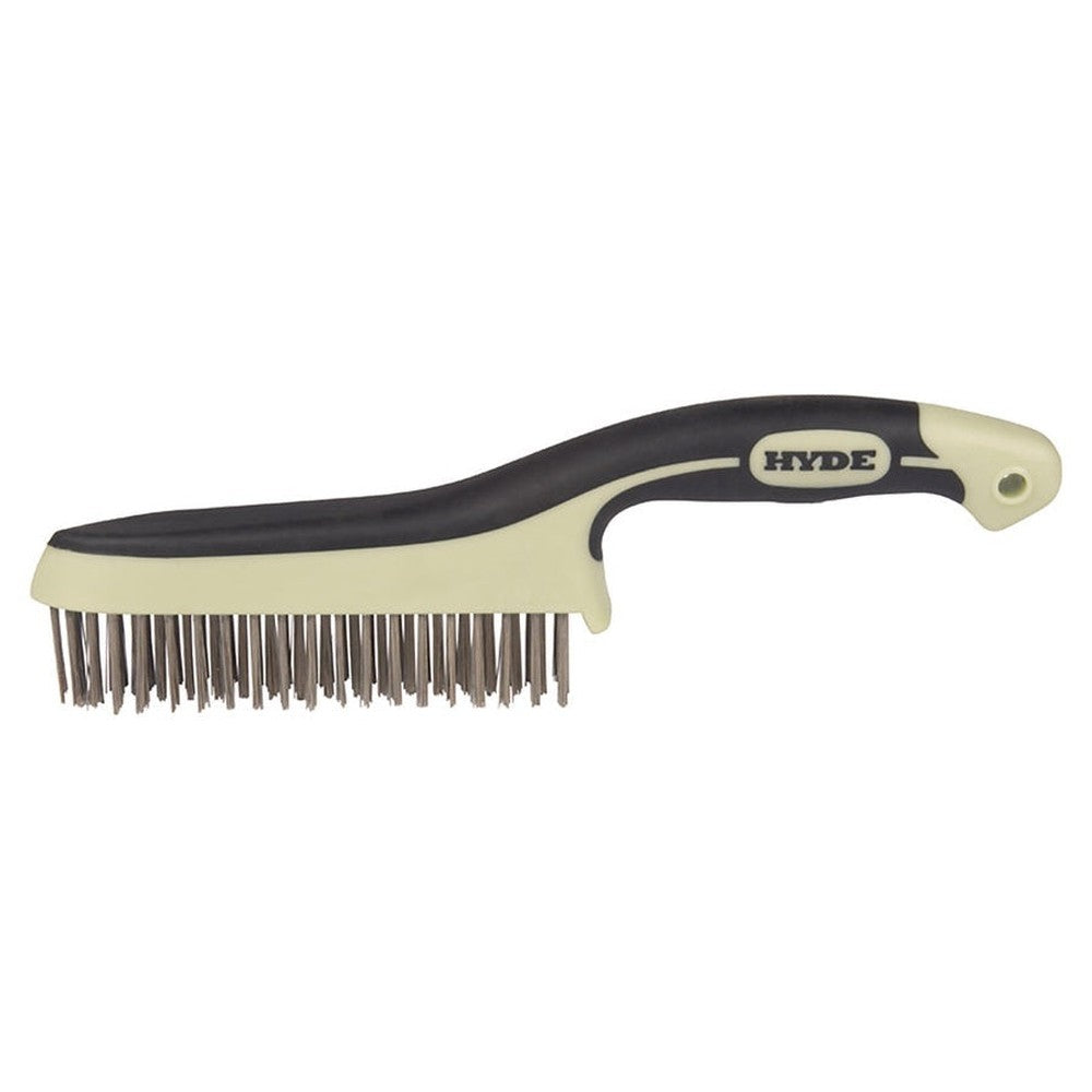 Hyde Tools 46831 MAXXGRIP PRO Stainless Steel Wire Brush, 11-¾"