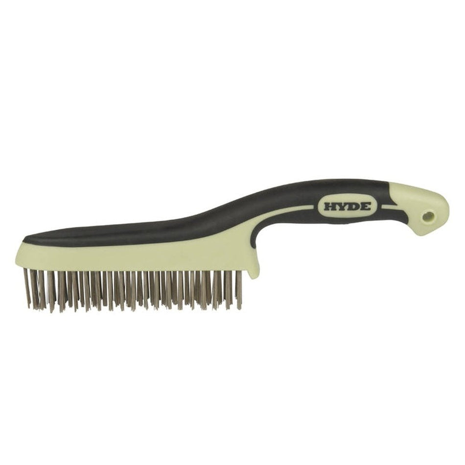 Hyde Tools 46831 MAXXGRIP PRO Stainless Steel Wire Brush, 11-¾"