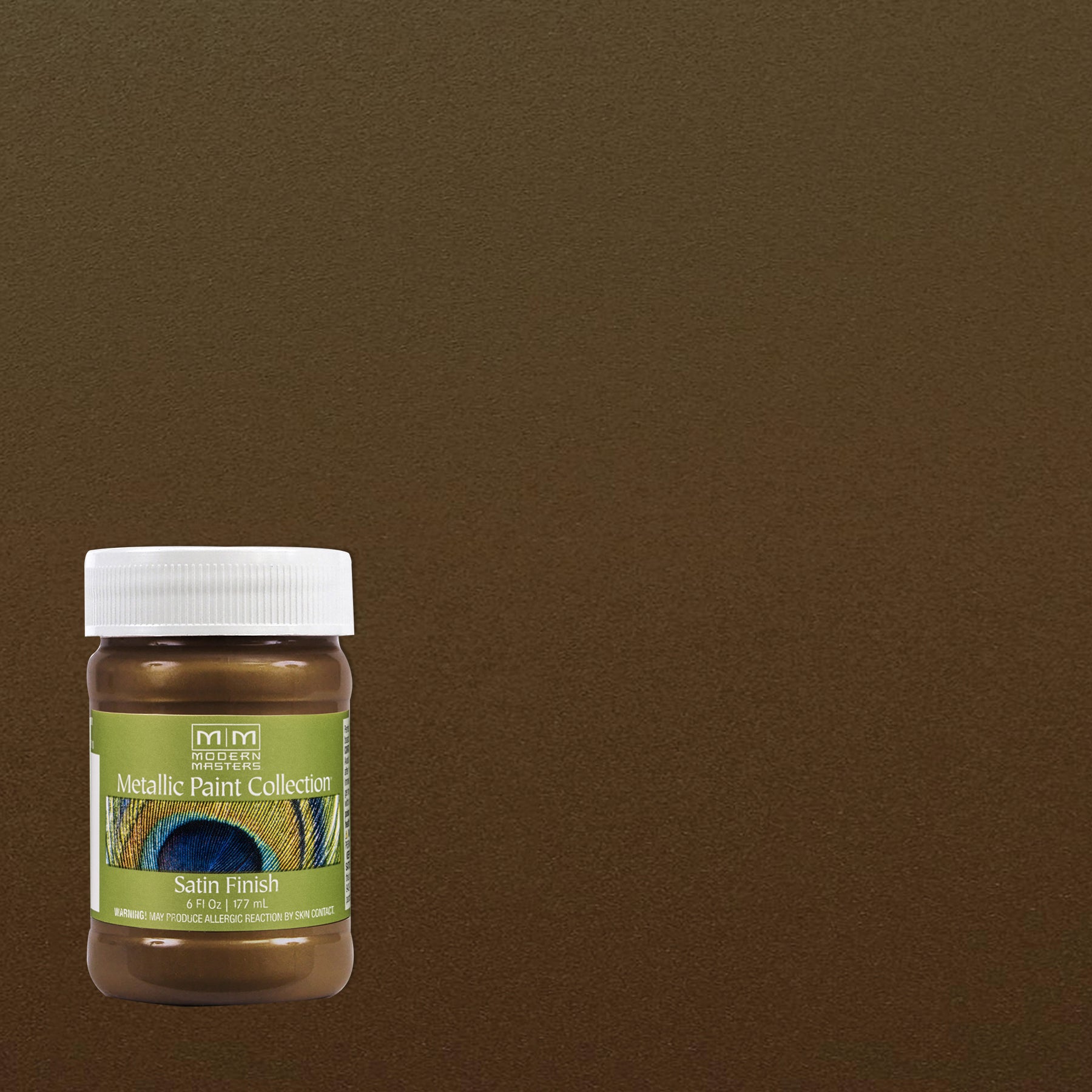 Rust-Oleum Modern Masters ME19006 Metallic Paint, Statuary Bronze, 6 fl. oz.