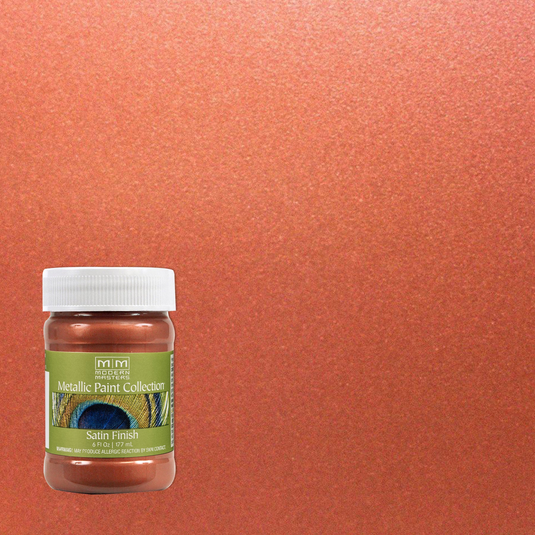 Rust-Oleum Modern Masters ME19506 Metallic Paint, Copper, 6 fl. oz.