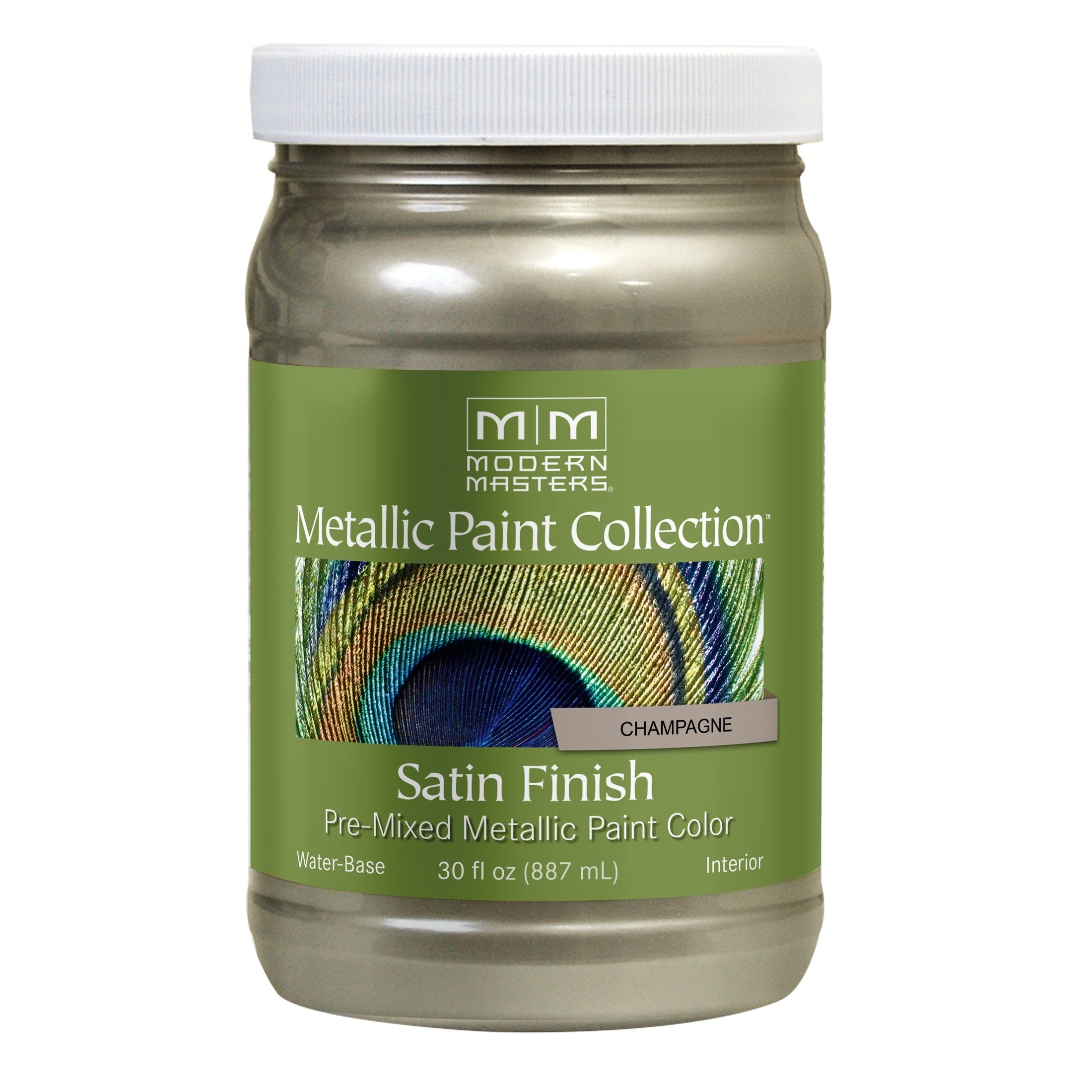 Rust-Oleum Modern Masters ME20632 Metallic Paint, Champagne, 32 fl. oz.