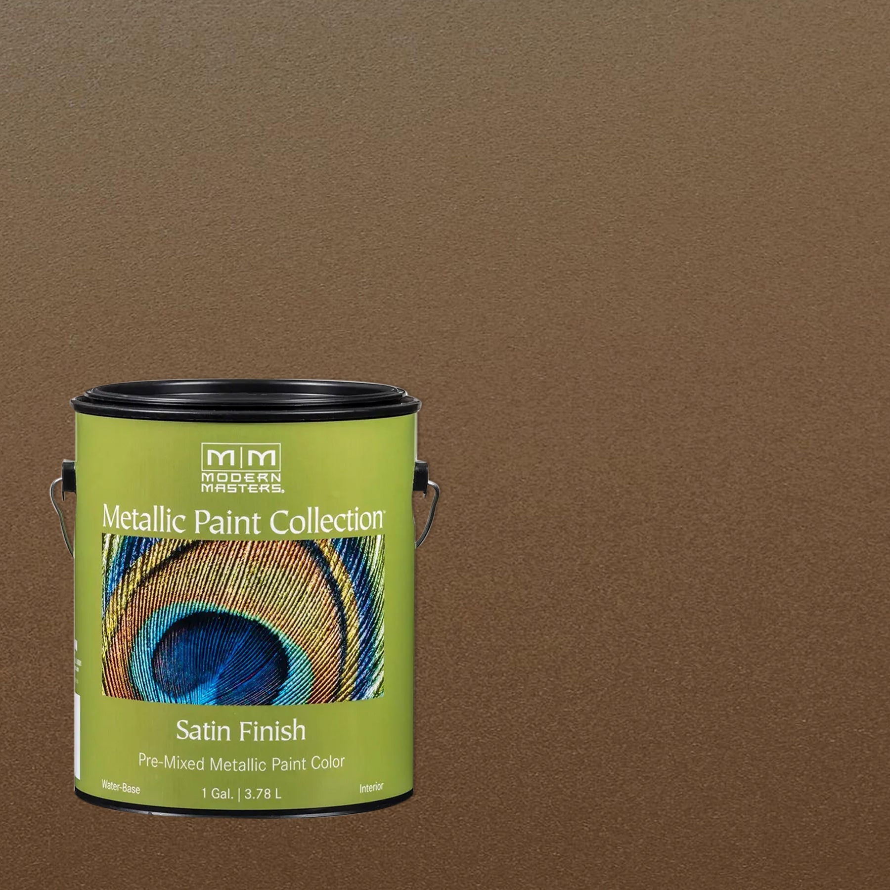 Rust-Oleum Modern Masters ME238GAL Metallic Paint, Blackened Bronze, 1 Gallon