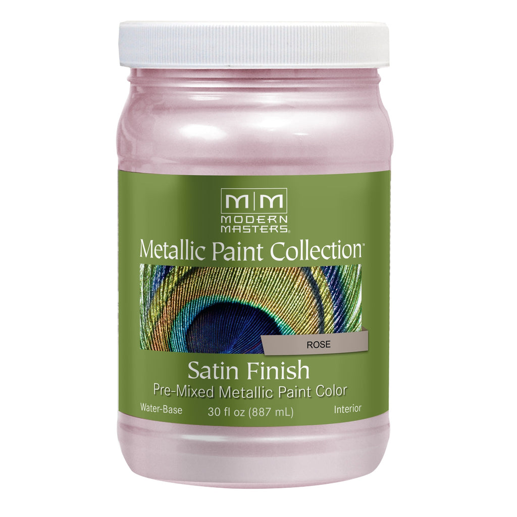 Rust-Oleum Modern Masters ME24632 Metallic Paint, Rose, 32 fl. oz.