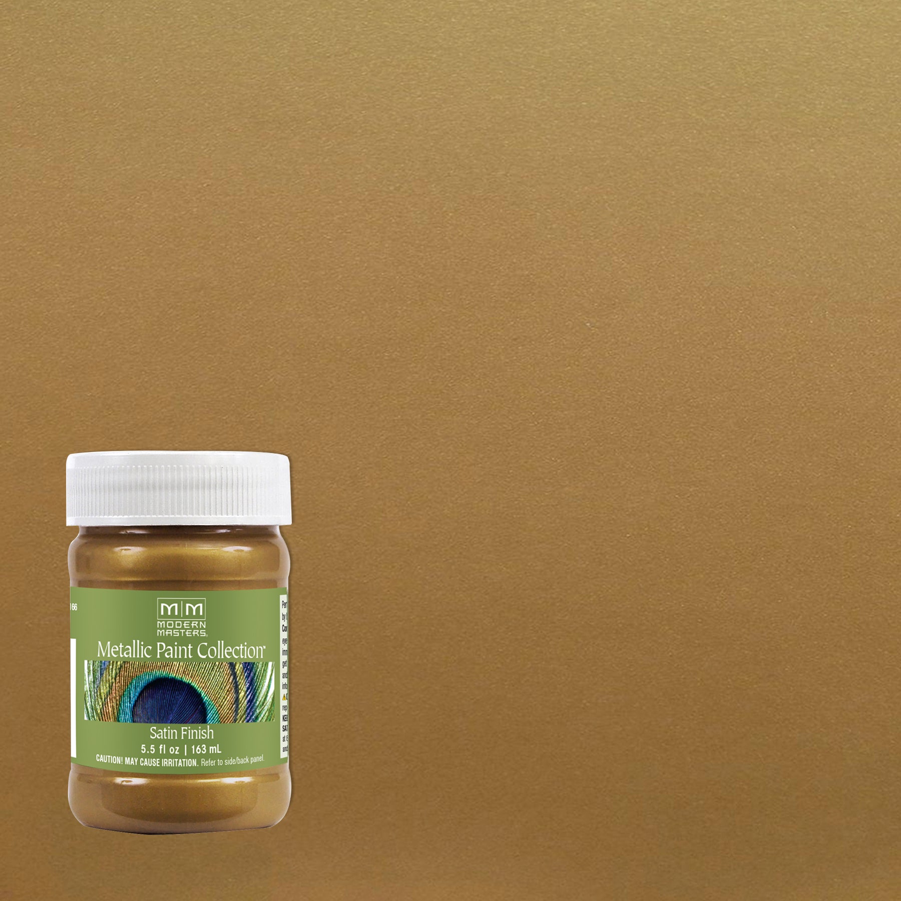Rust-Oleum Modern Masters ME28906 Metallic Paint, Brass, 6 fl. oz.
