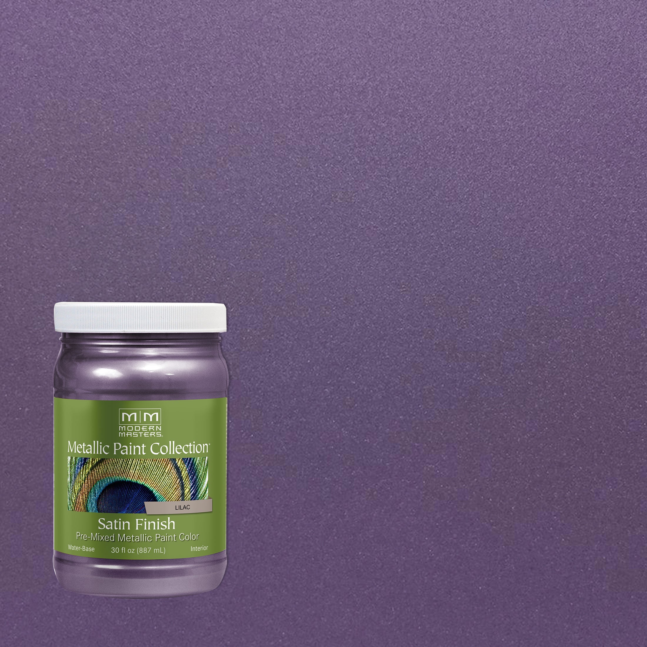 Rust-Oleum Modern Masters ME42732 Metallic Paint, Lilac, 32 fl. oz.