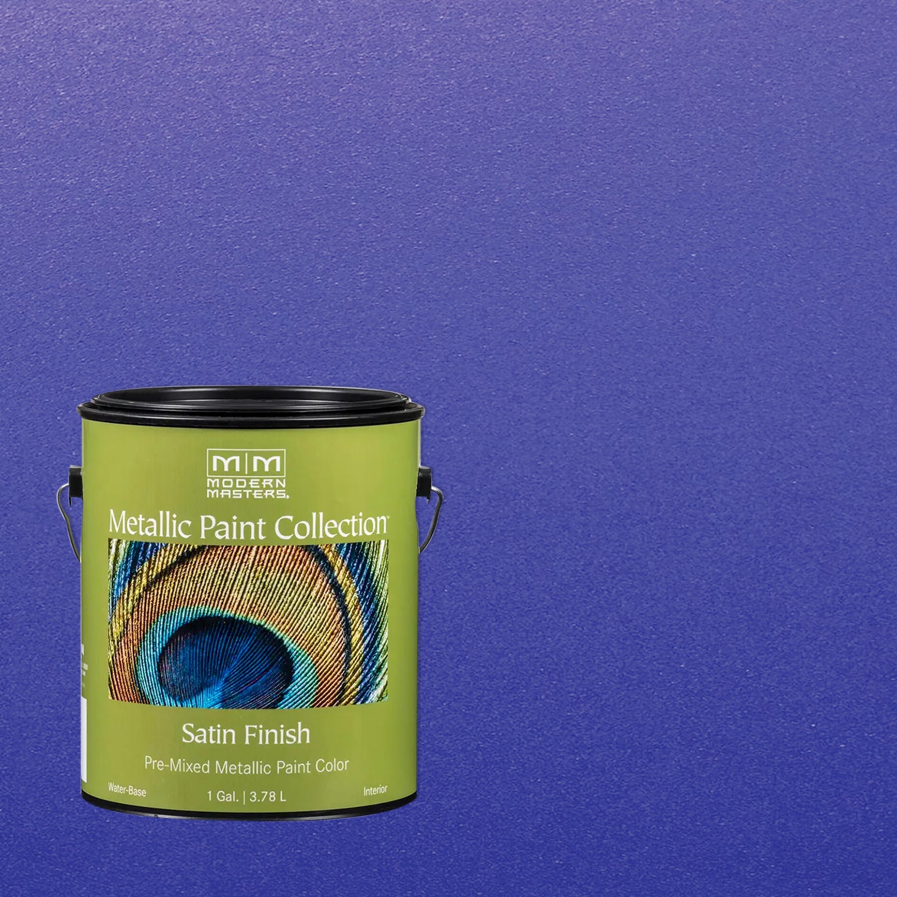 Rust-Oleum Modern Masters ME429GAL Metallic Paint, Venetian Blue, 1 Gallon
