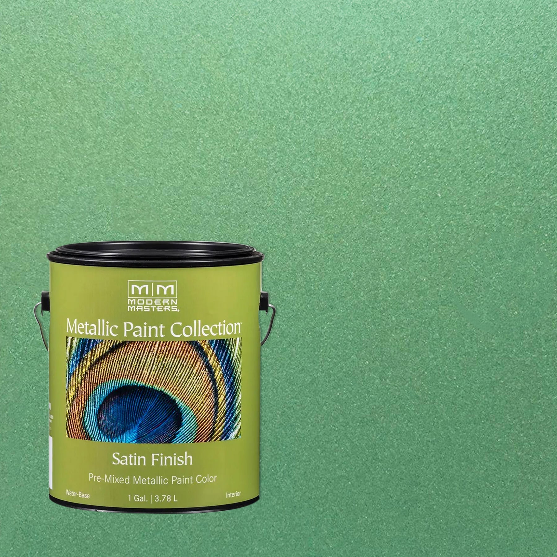 Rust-Oleum Modern Masters ME434GAL Metallic Paint, Mystical Green, 1 Gallon