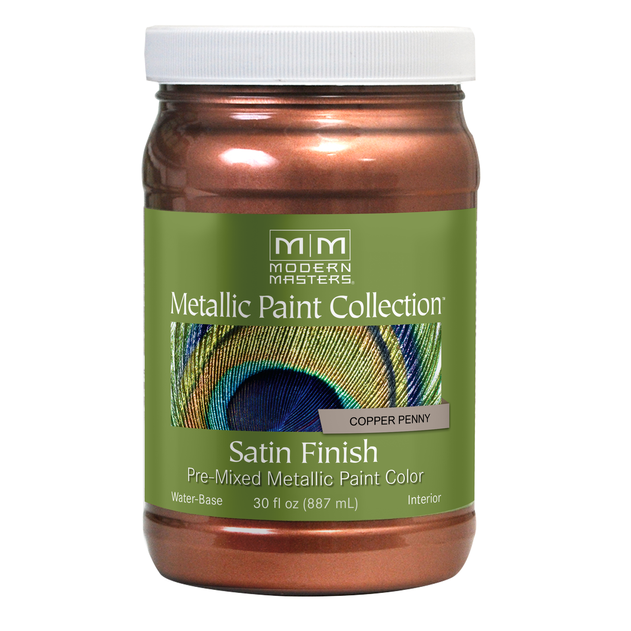 Rust-Oleum Modern Masters Metallic Paint Collection – Copper Penny, Satin, 30 fl. oz.