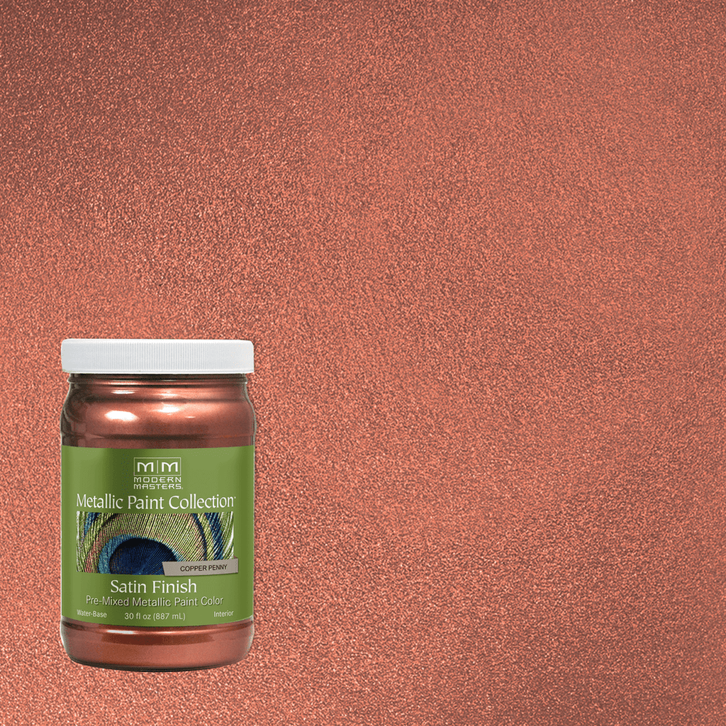 Rust-Oleum Modern Masters Metallic Paint Collection – Copper Penny, Satin, 30 fl. oz.