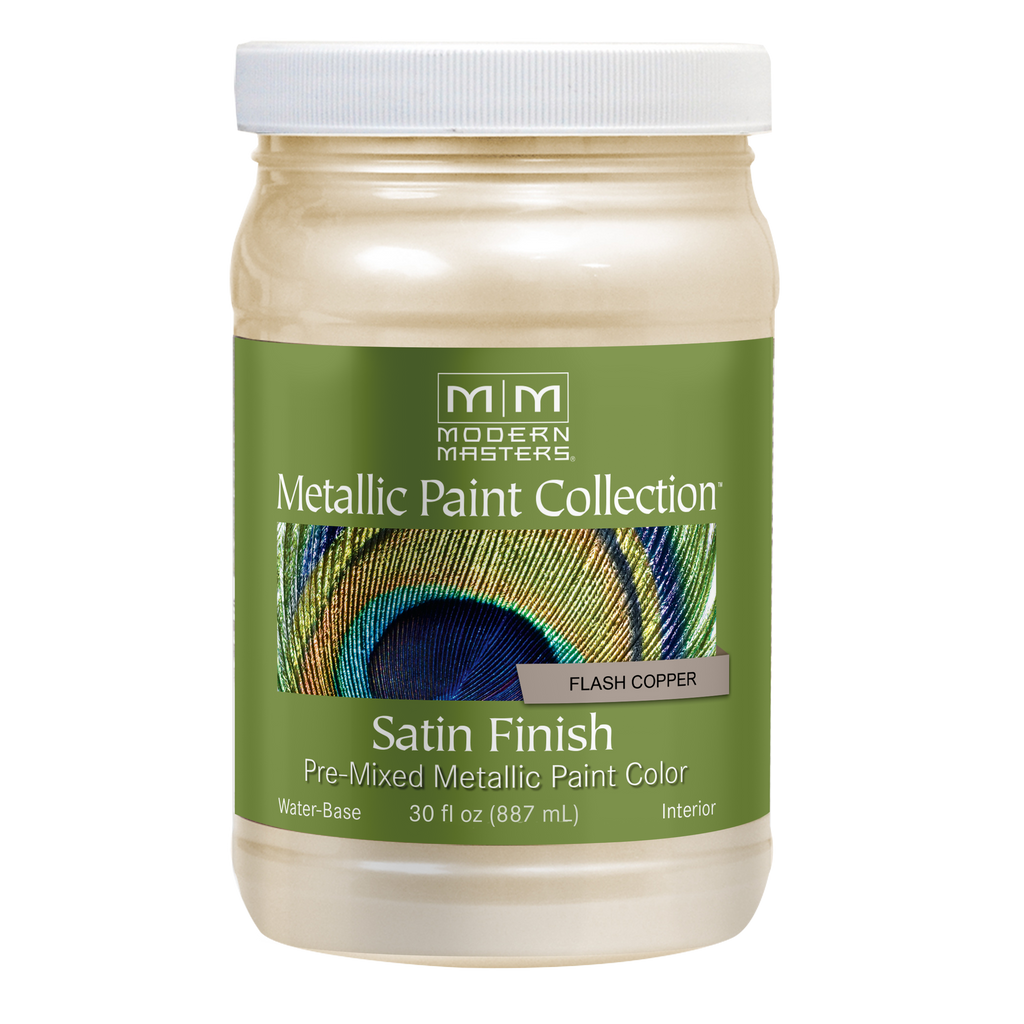 Rust-Oleum Modern Masters Metallic Paint Collection – Flash Copper, Satin, 30 fl. oz.