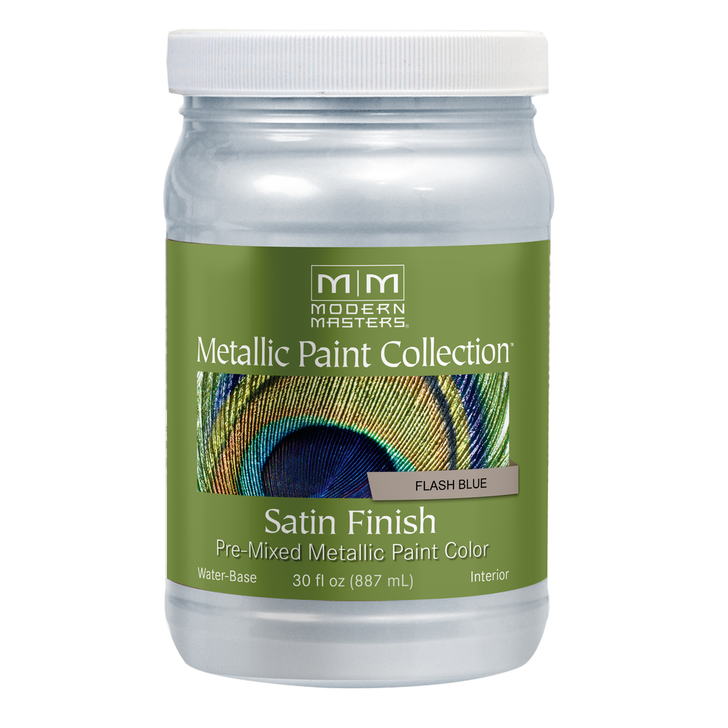 Rust-Oleum Modern Masters Metallic Paint Collection – Flash Blue, Satin, 30 fl. oz.