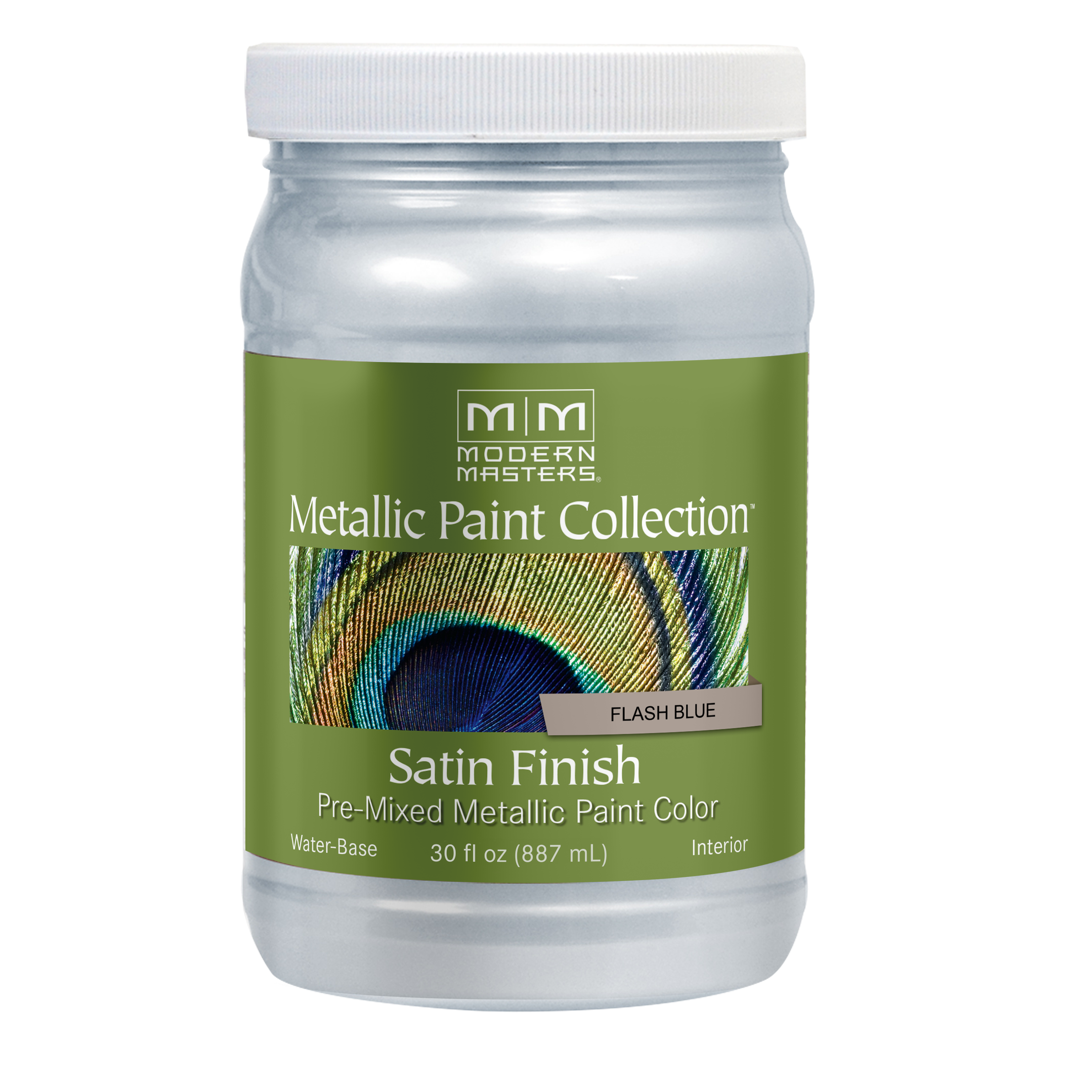 Rust-Oleum Modern Masters Metallic Paint Collection – Flash Blue, Satin, 30 fl. oz.