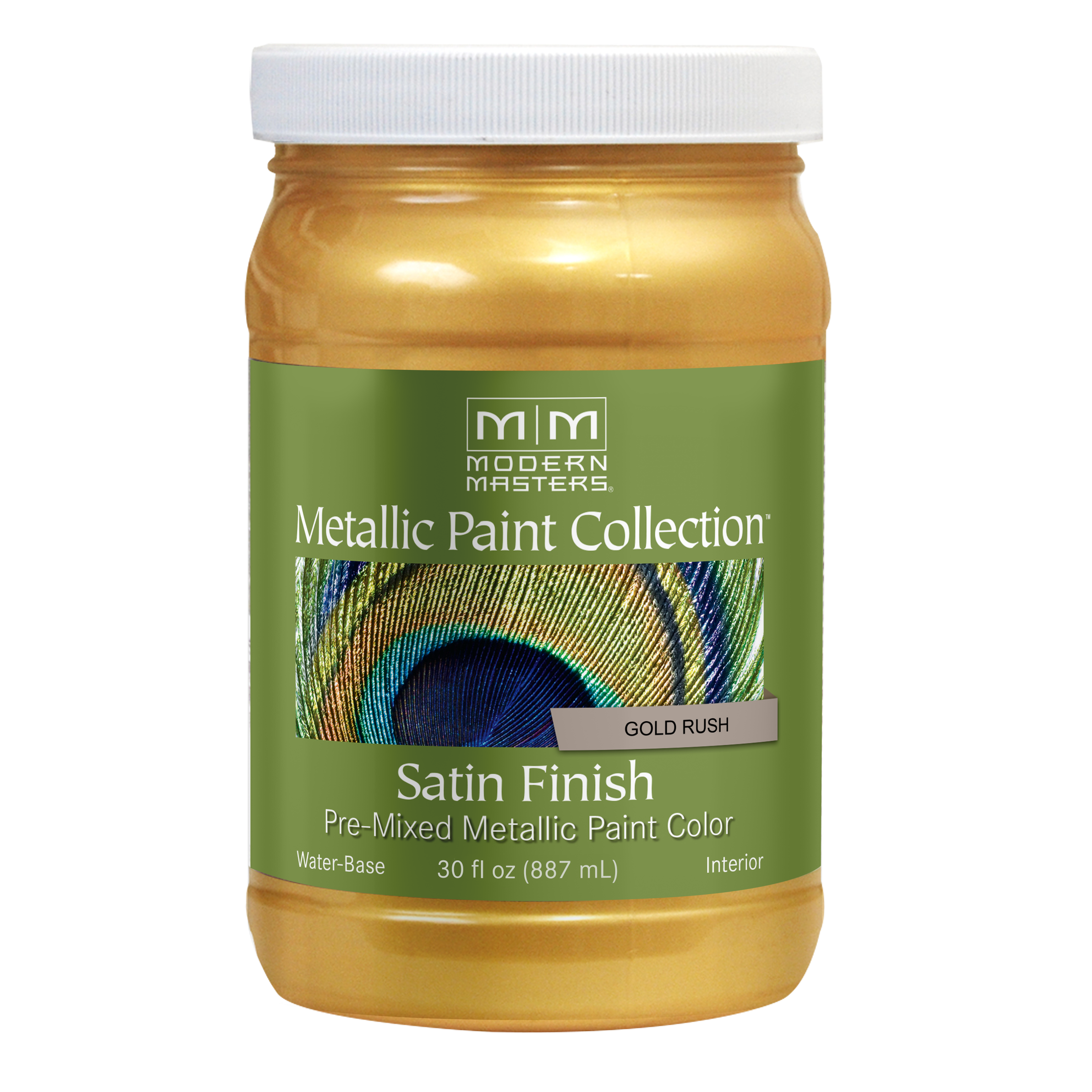 Rust-Oleum Modern Masters Metallic Paint Collection – Gold Rush, Satin, 30 fl. oz.