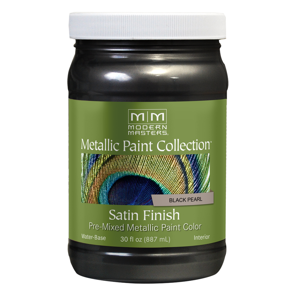 Rust-Oleum Modern Masters Metallic Paint Collection – Black Pearl, Satin, 30 fl. oz.