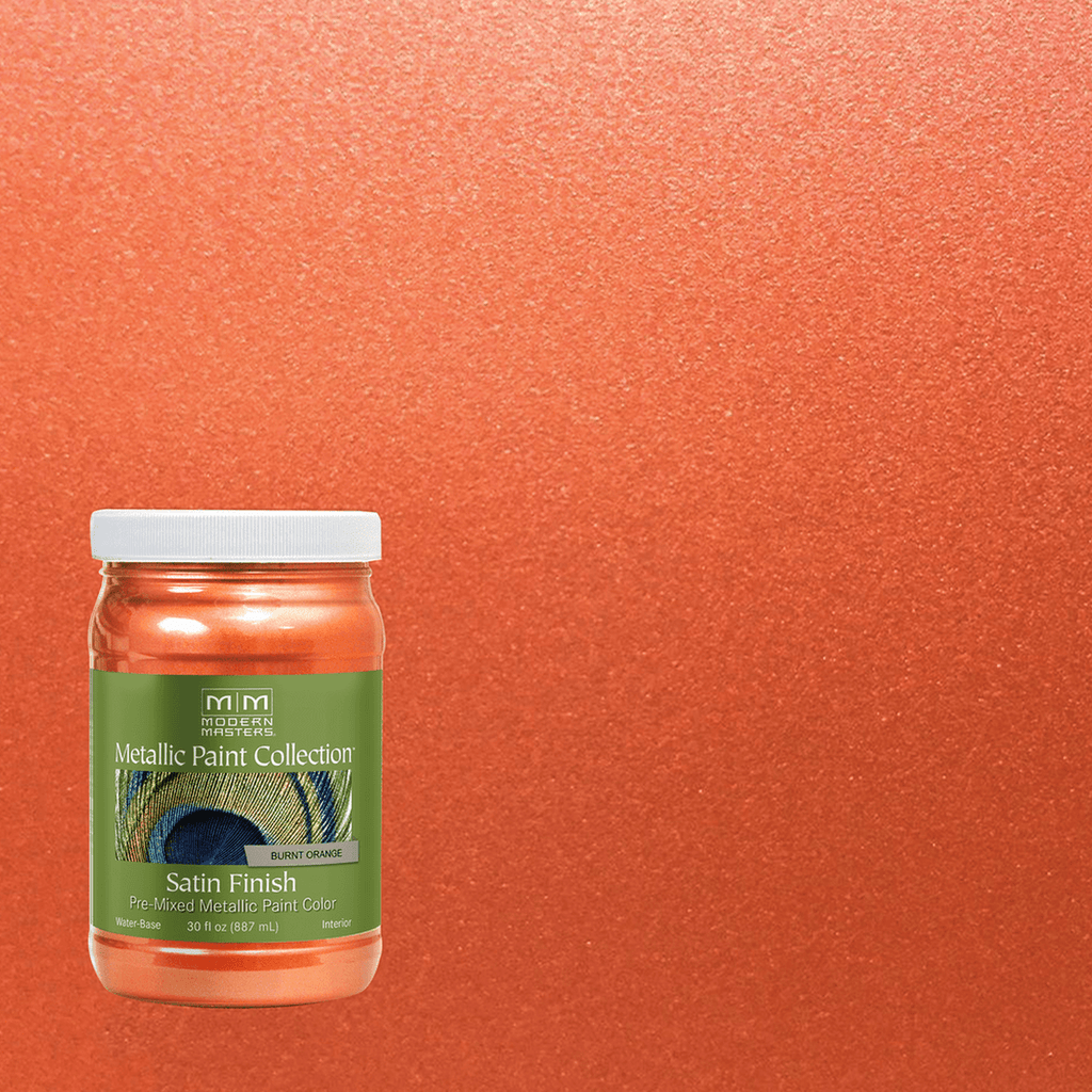 Rust-Oleum Modern Masters Metallic Paint Collection – Burnt Orange, Satin, 30 fl. oz.
