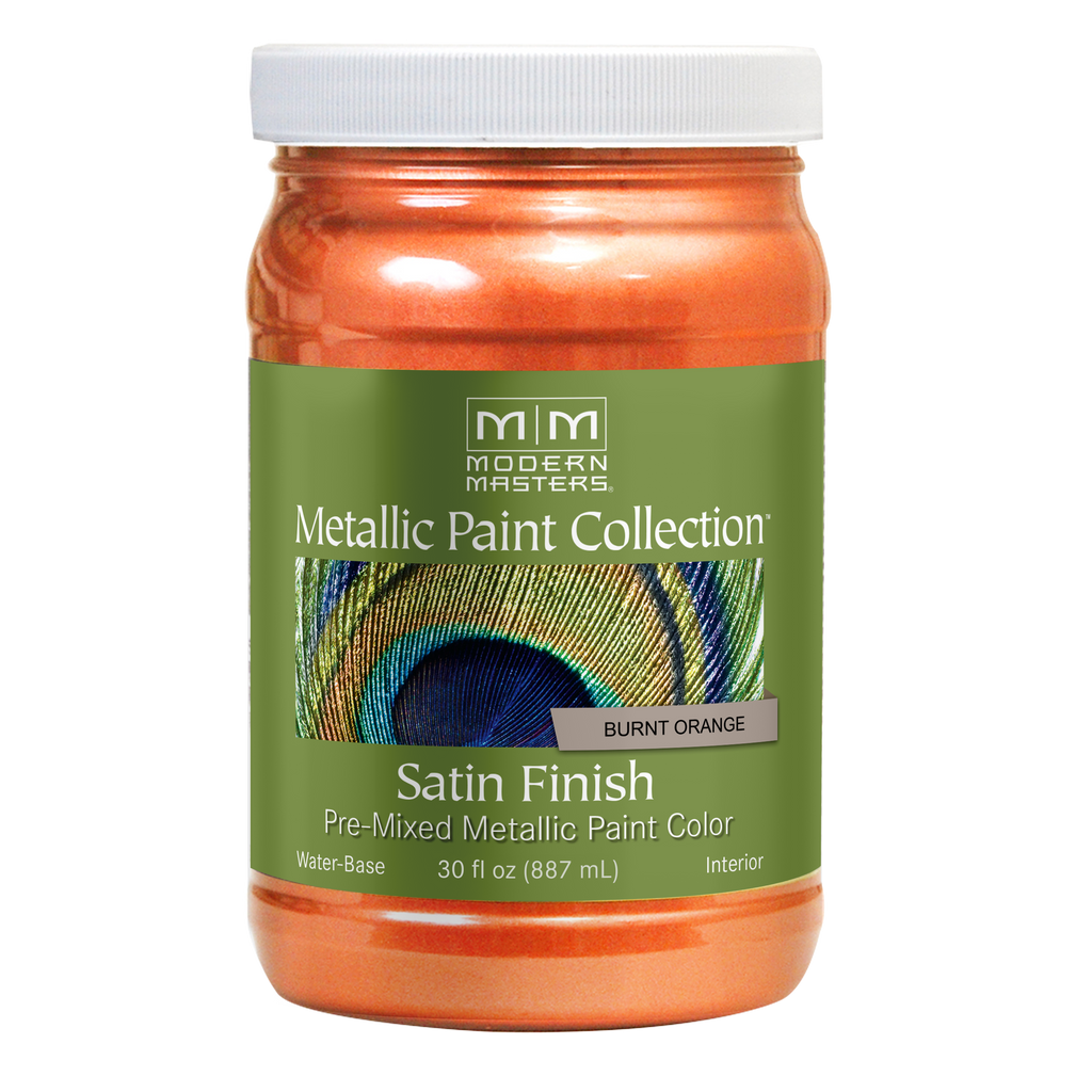 Rust-Oleum Modern Masters Metallic Paint Collection – Burnt Orange, Satin, 30 fl. oz.