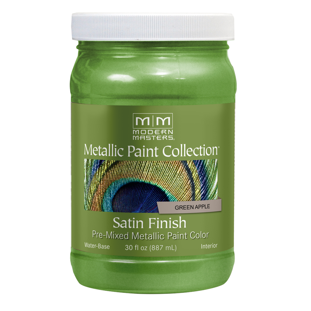 Rust-Oleum Modern Masters Metallic Paint Collection – Green Apple, Satin, 30 fl. oz.