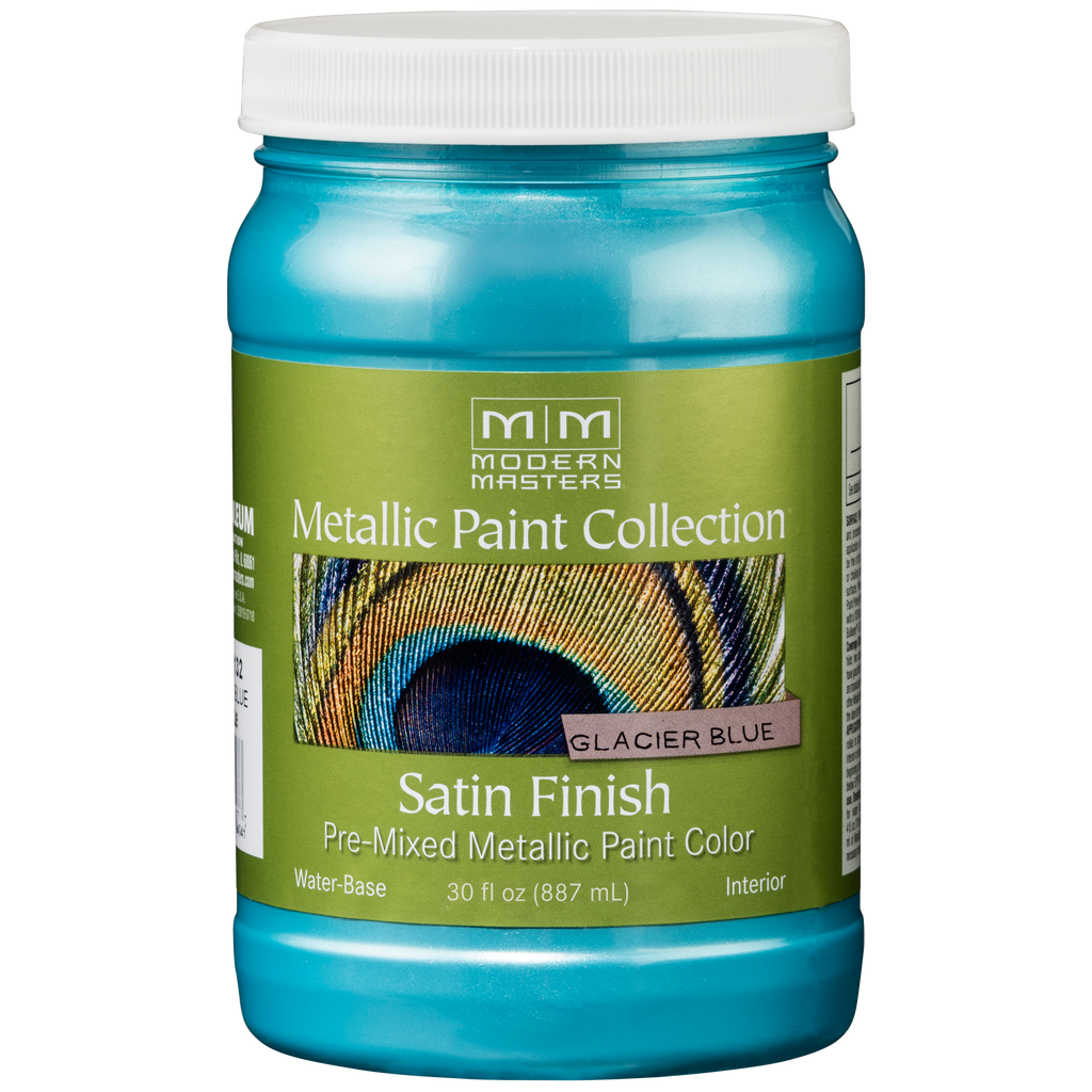 Rust-Oleum Modern Masters Metallic Paint Collection – Glacier Blue, Satin, 30 fl. oz.