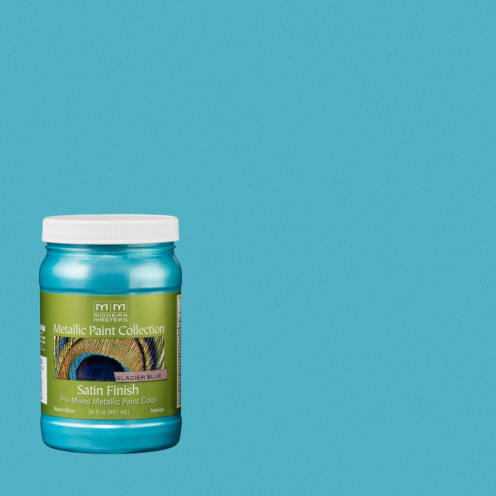 Rust-Oleum Modern Masters Metallic Paint Collection – Glacier Blue, Satin, 30 fl. oz.