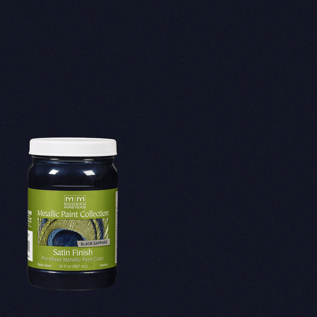 Rust-Oleum Modern Masters Metallic Paint Collection – Black Sapphire, Satin, 30 fl. oz.