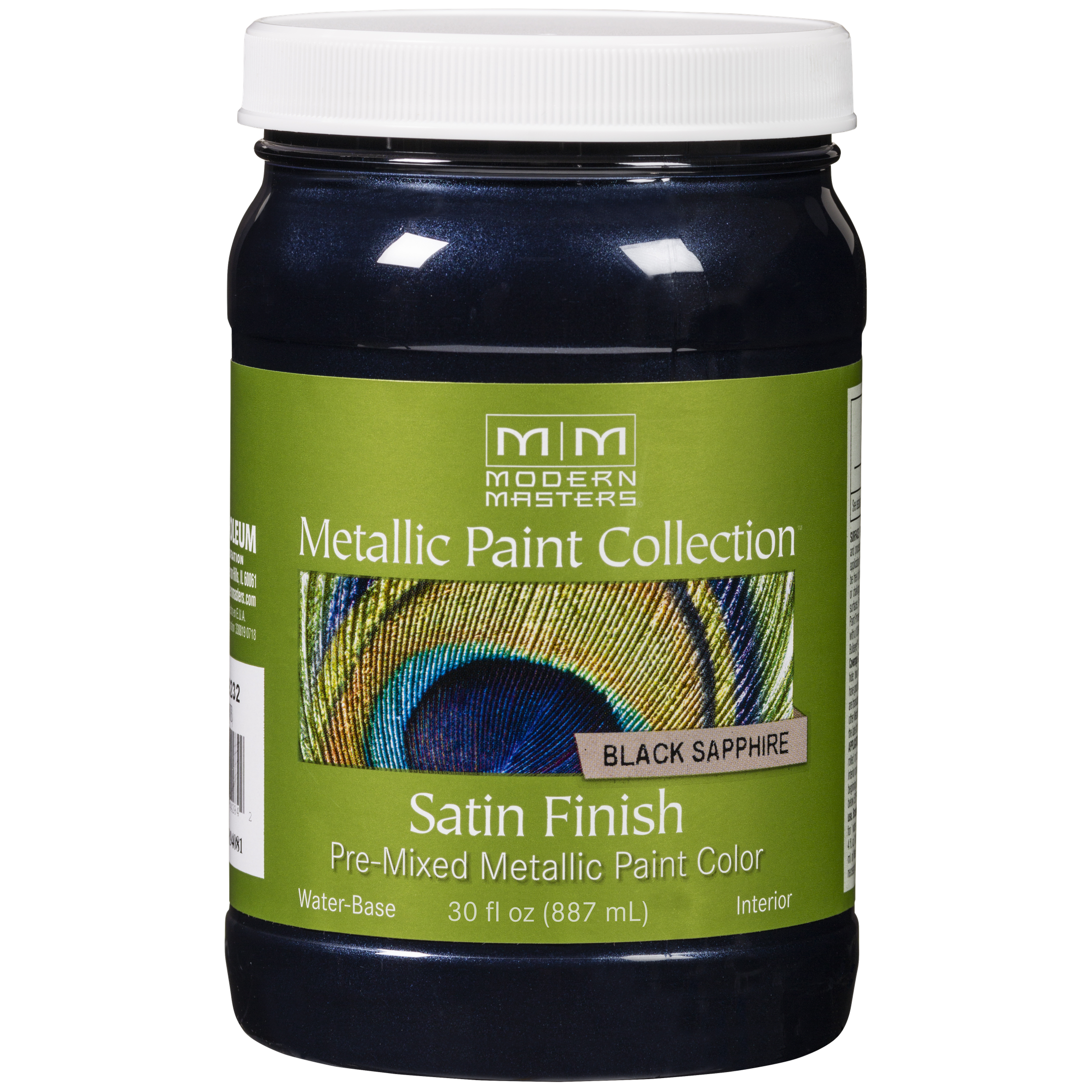 Rust-Oleum Modern Masters Metallic Paint Collection – Black Sapphire, Satin, 30 fl. oz.