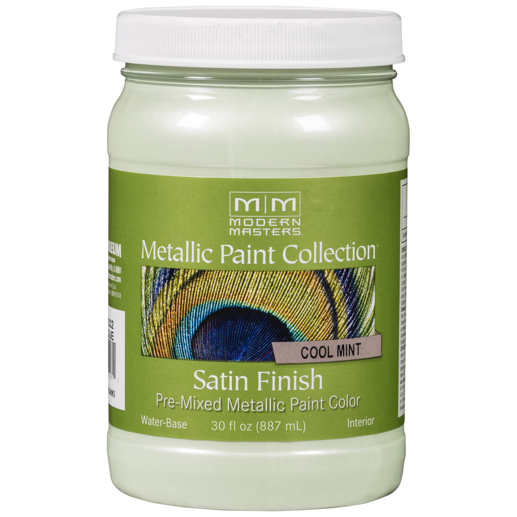 Rust-Oleum Modern Masters Metallic Paint Collection – Cool Mint, Satin, 30 fl. oz.
