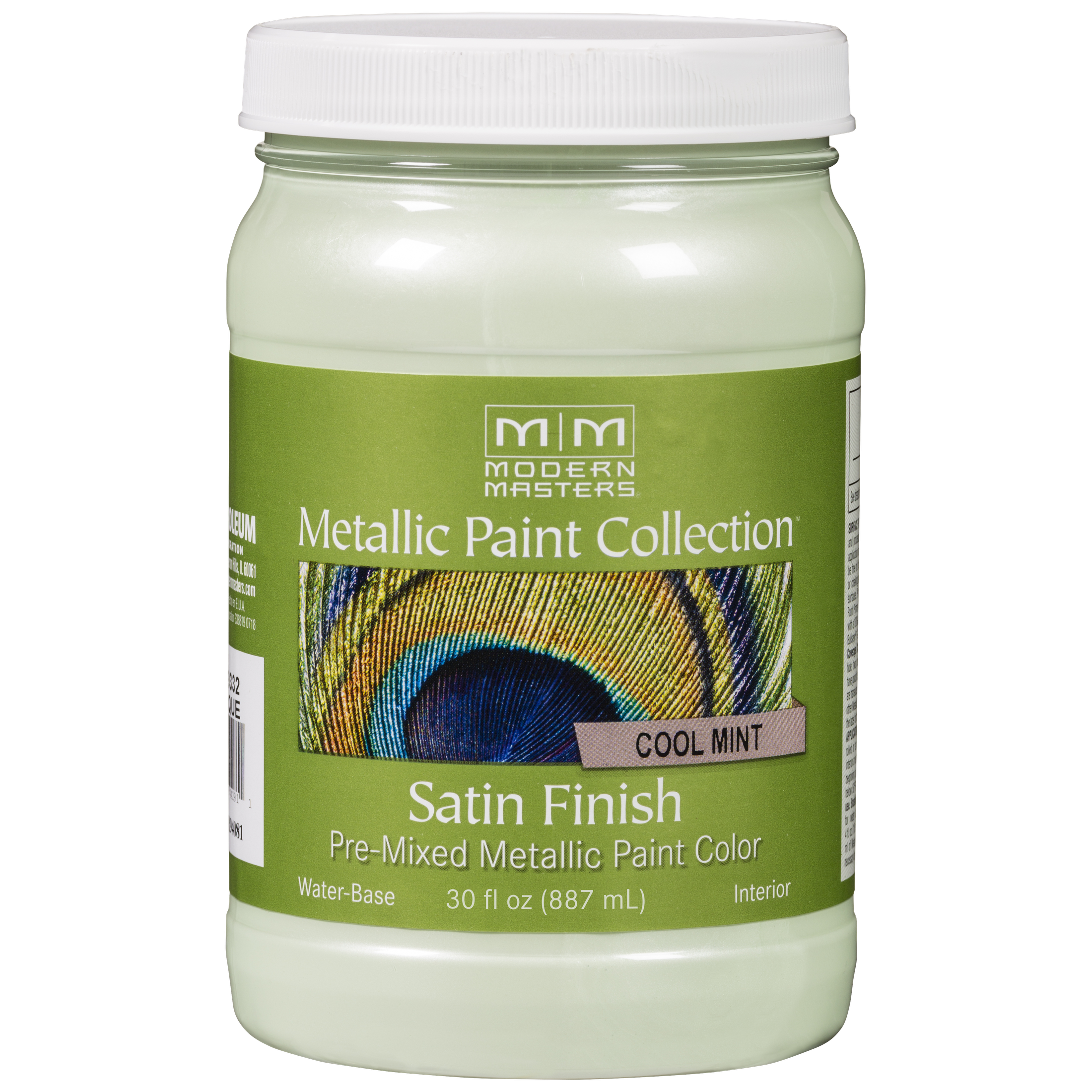 Rust-Oleum Modern Masters Metallic Paint Collection – Cool Mint, Satin, 30 fl. oz.