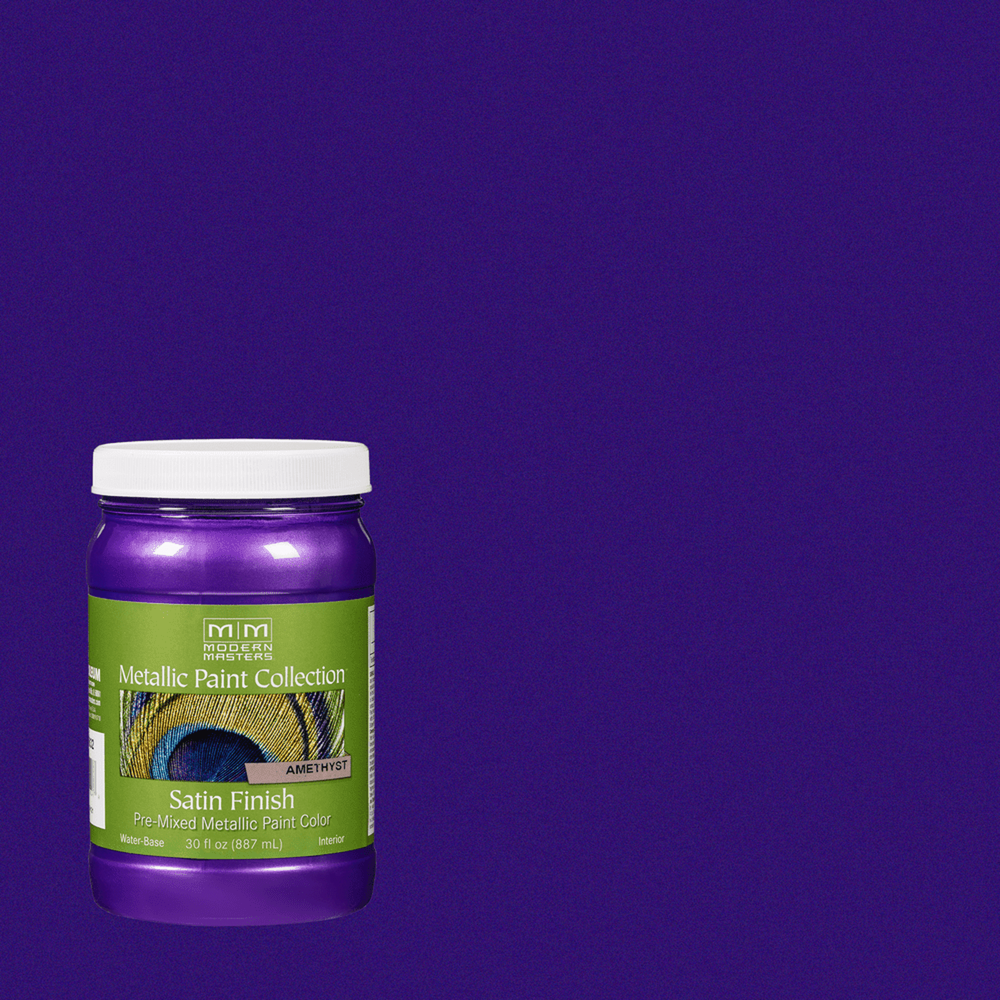 Rust-Oleum Modern Masters ME798 Metallic Paint, Amethyst, 32 fl. oz. (Case of 4)