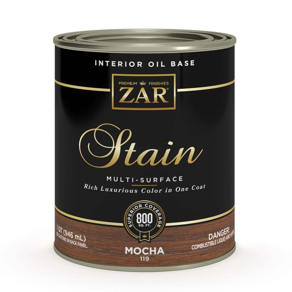 Sika 831433 Zar Interior Oil Base Stain, One Quart, Mocha
