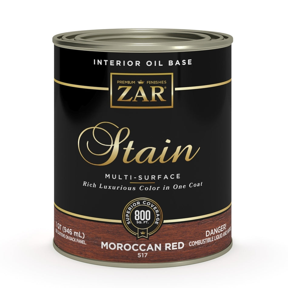 Sika 831467 Zar Interior Oil Base Stain, One Quart, Moroccan Red