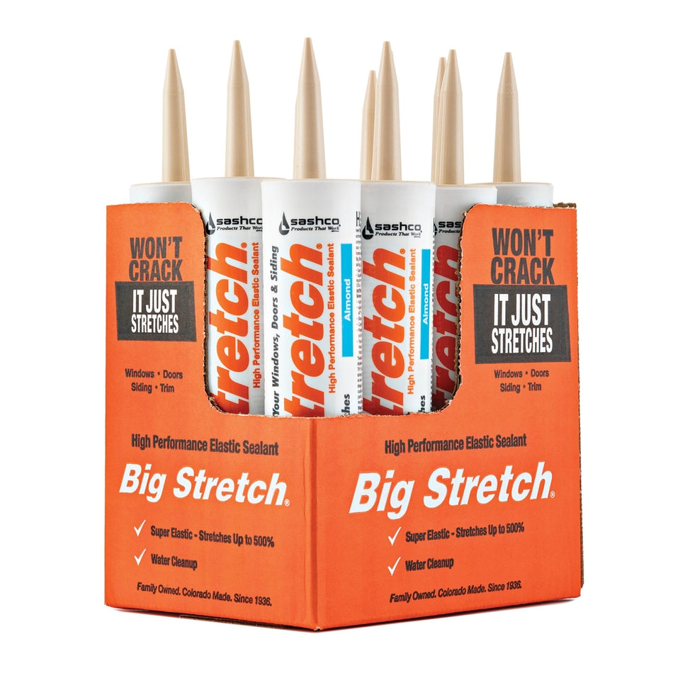 Sashco 10002 10.5 fl. oz. Almond Big Stretch Elastomeric Sealant