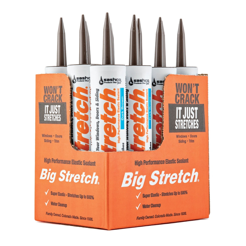 Sashco 10008 10.5 fl. oz. Dark Brown Big Stretch Elastomeric Sealant