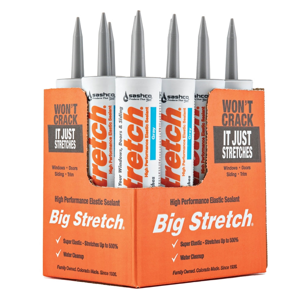 Sashco 10010 10.5 fl. oz. Gray Big Stretch Elastomeric Sealant