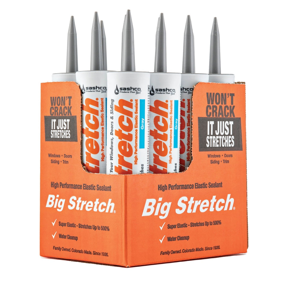 Sashco 10010 10.5 fl. oz. Gray Big Stretch Elastomeric Sealant