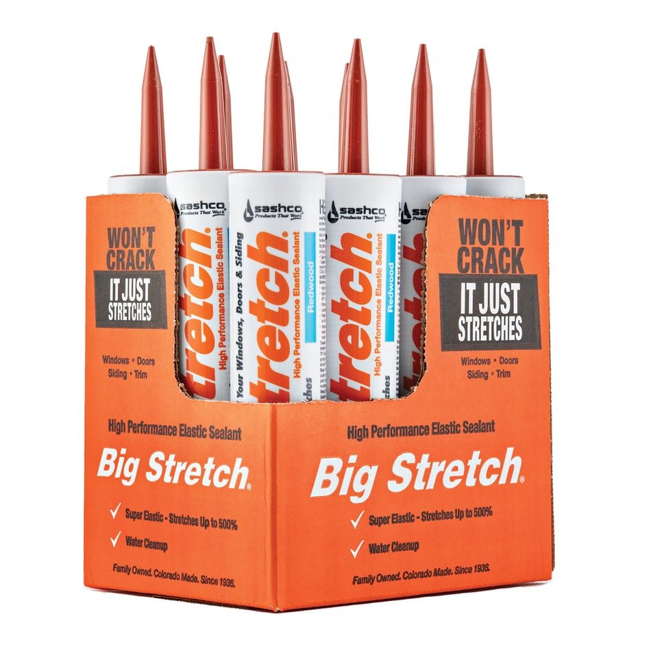 Sashco 10012 10.5 fl. oz. Redwood Big Stretch Elastomeric Sealant