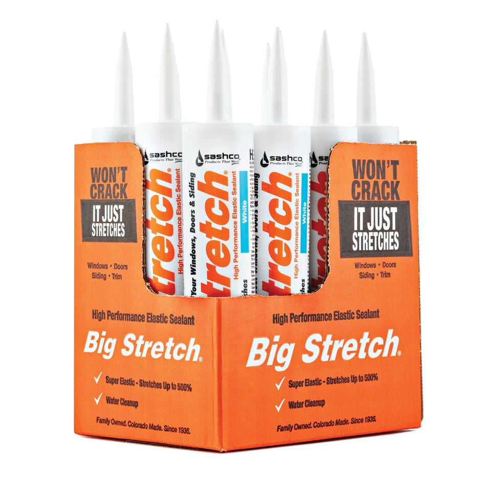 Sashco 10016 10.5 fl. oz. White Big Stretch Elastomeric Sealant