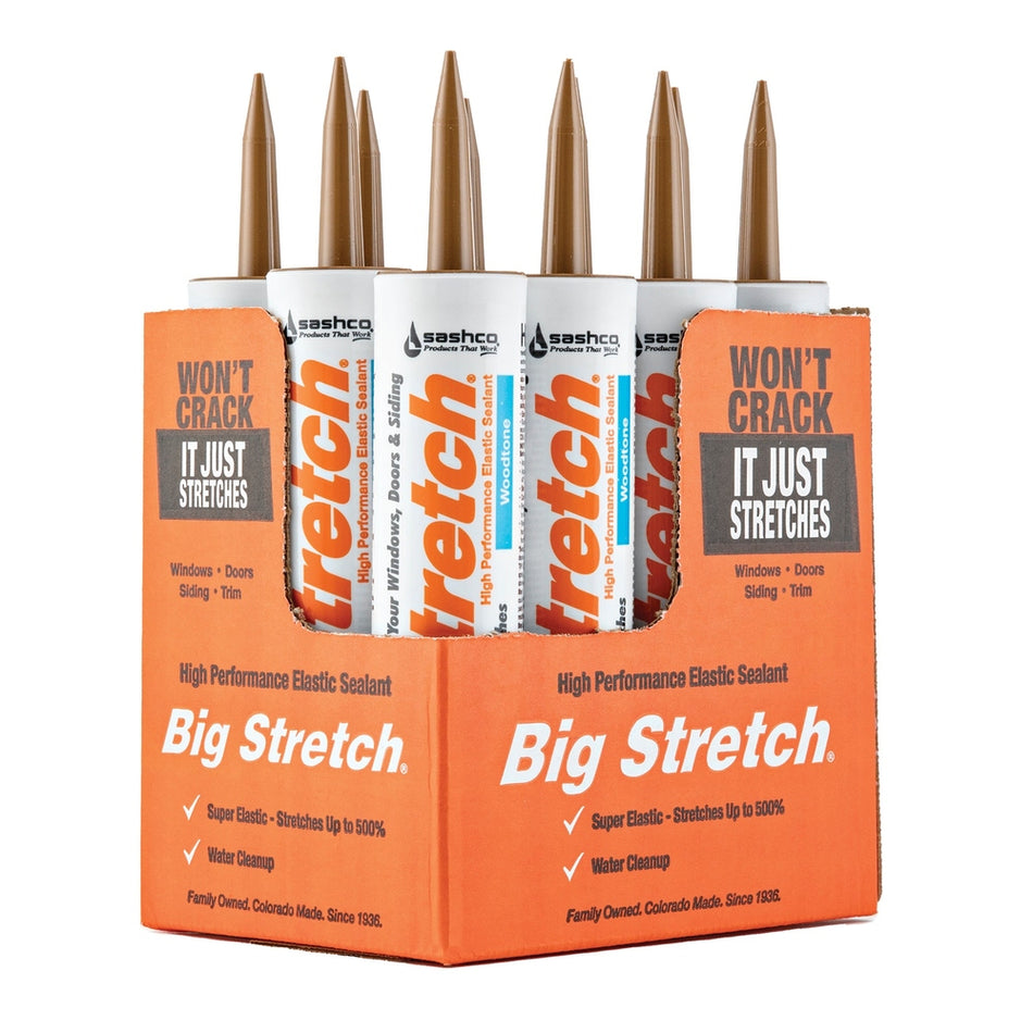 Sashco 10018 10.5 fl. oz. Woodtone Big Stretch Elastomeric Sealant