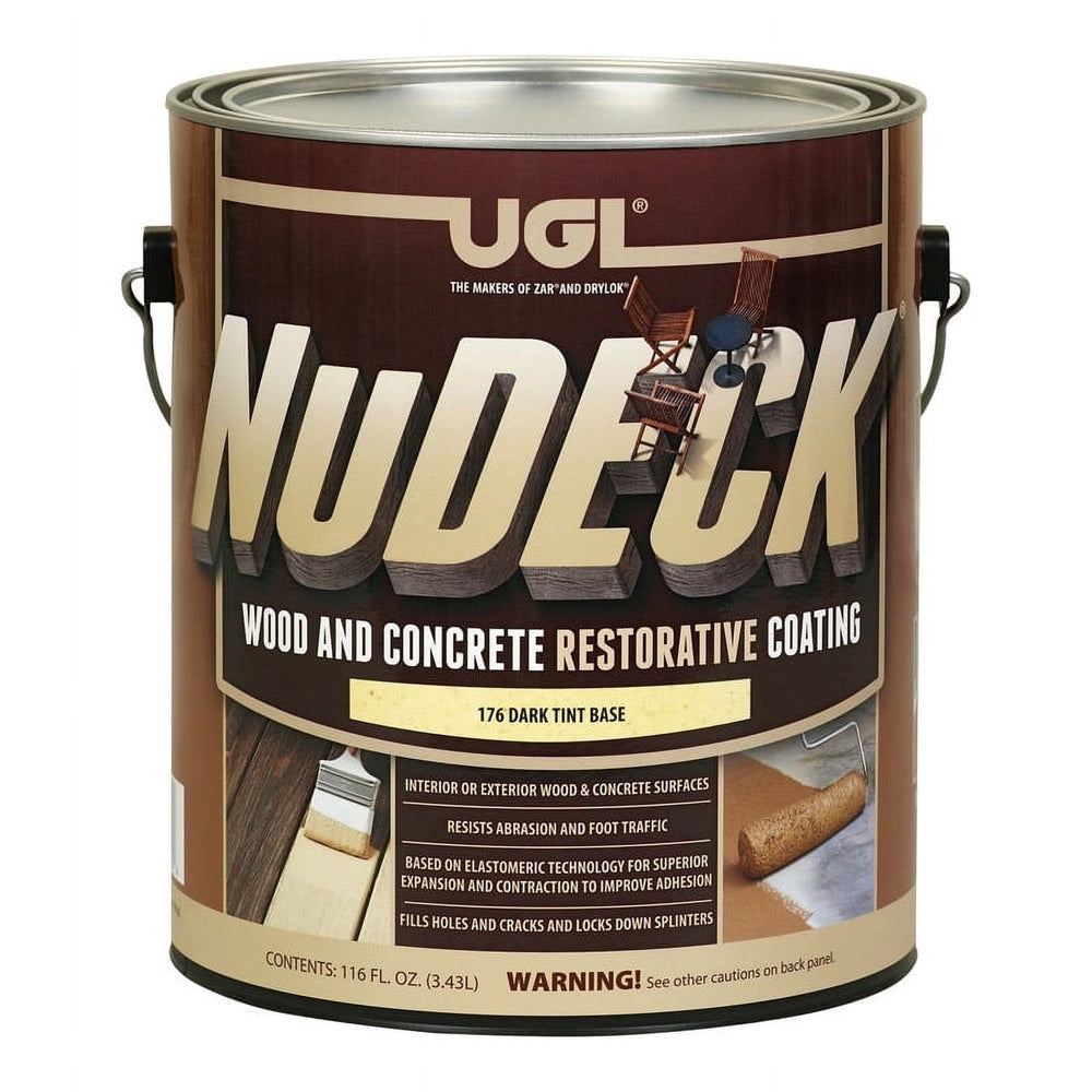 Sika 17613 Zar NuDeck Wood and Concrete Restorative Coating, One Gallon, Dark Tint Base