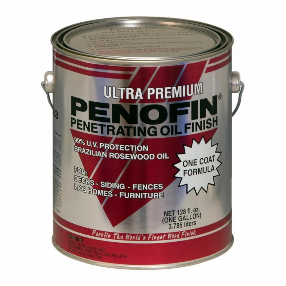 Penofin F3MMBGA 1 Gallon Transparent Mission Brown Red Label Ultra Premium Penetrating Oil Finish 250 VOC