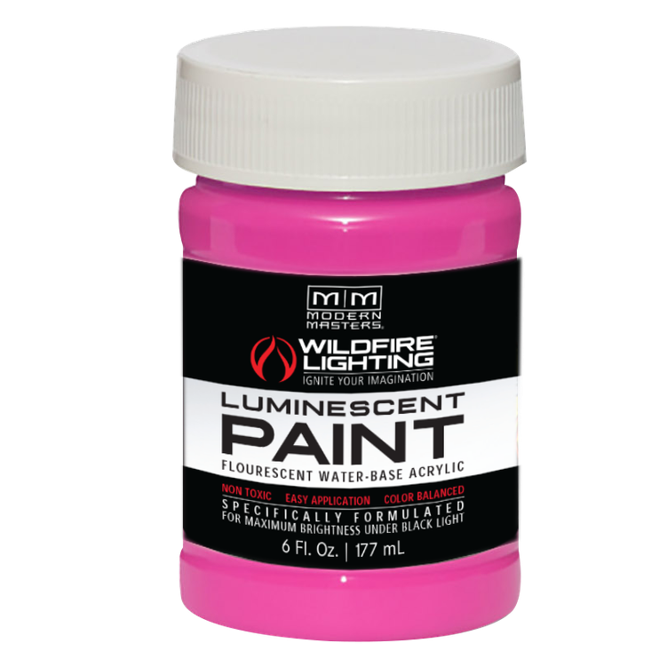 Modern Masters Wildfire Visible Luminescent Paint – Hot Pink, 6 fl oz