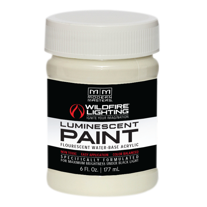 Modern Masters Wildfire Visible Luminescent Paint – Optical White, 6 fl oz