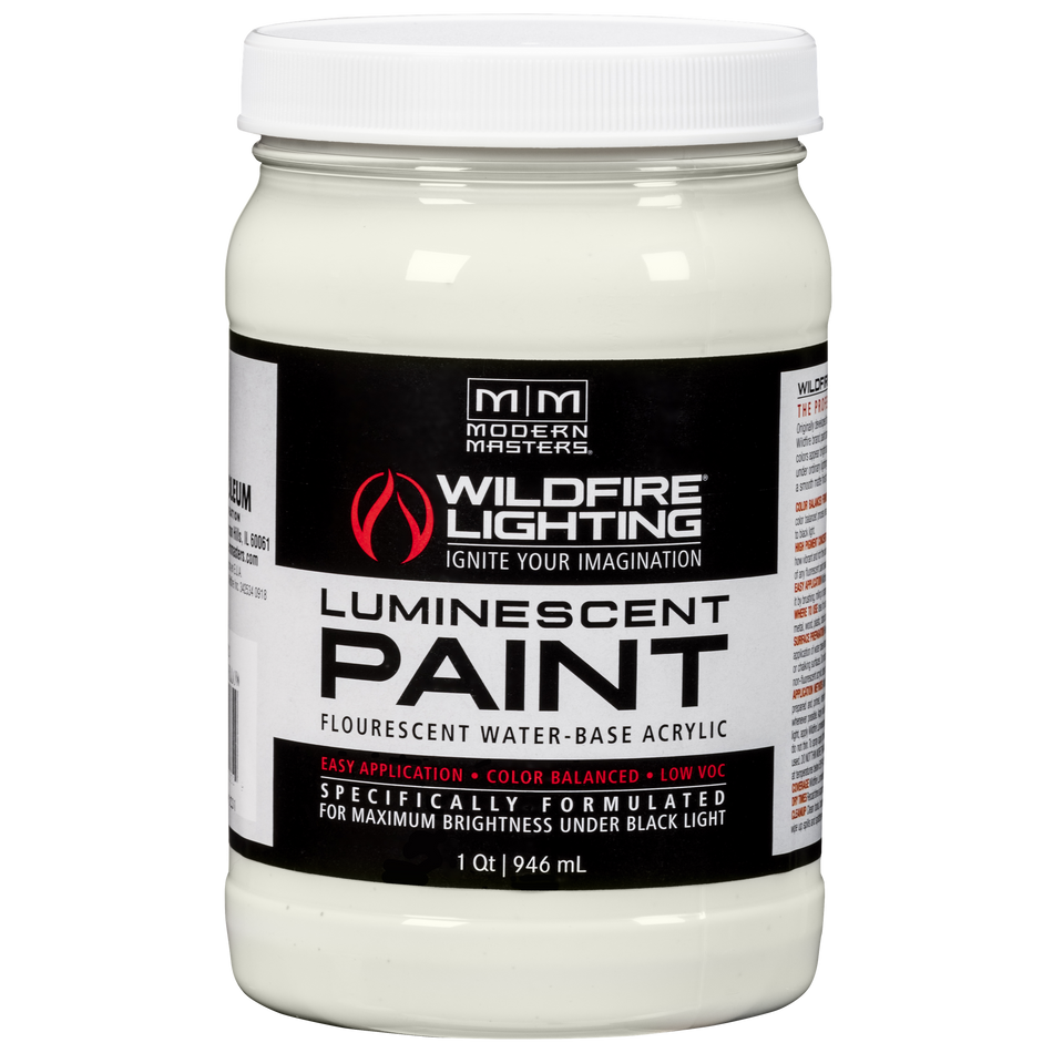 Modern Masters Wildfire Visible Luminescent Paint – Optical White, 32 fl oz